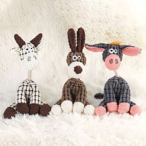 Dog chew toy squeaky plush - chew,