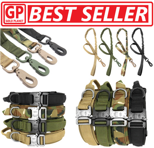 Tactical dog pet collar leash - pet,