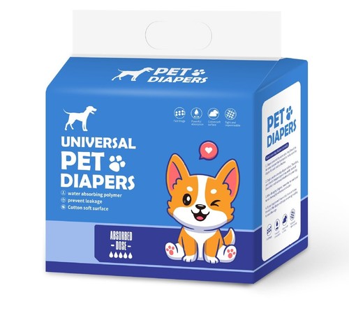 Disposable male dog - dog, wraps